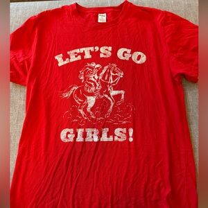 PINK Victoria's Secret Red Women’s Tee with Graphic